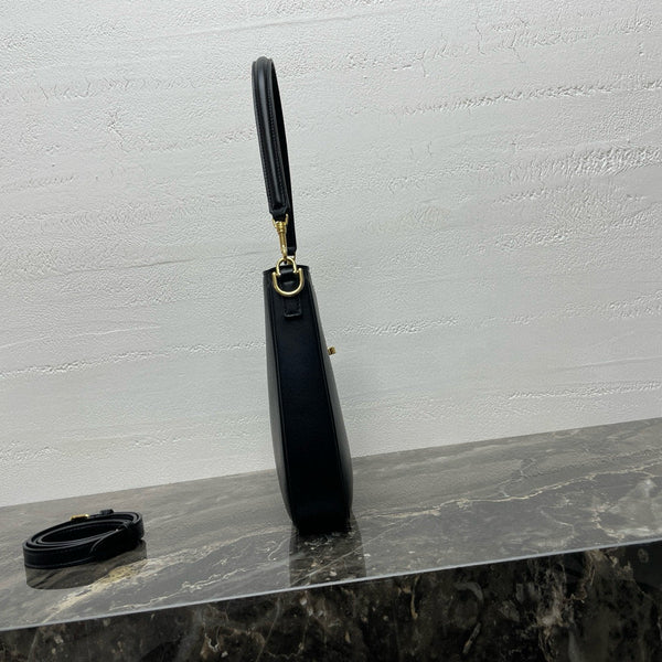 Small Camille 16 Soft Bag 24.5cm In Black Smooth Calfskin Gold Hardware