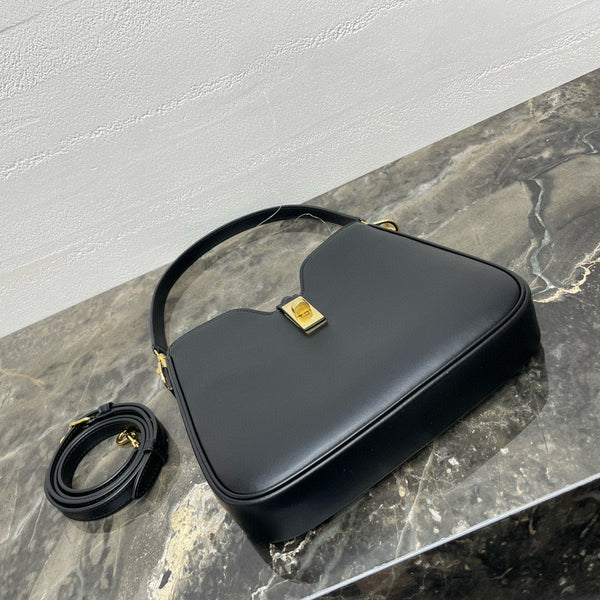 Small Camille 16 Soft Bag 24.5cm In Black Smooth Calfskin Gold Hardware