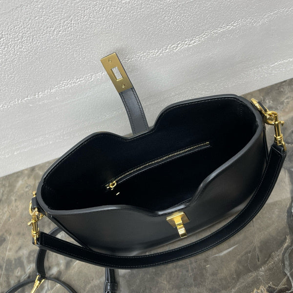 Small Camille 16 Soft Bag 24.5cm In Black Smooth Calfskin Gold Hardware