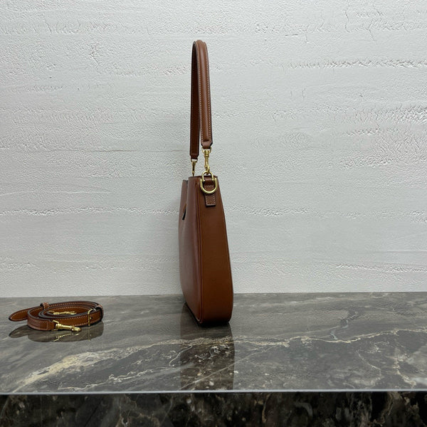 Small Camille 16 Soft Bag 24.5cm In Tan Smooth Calfskin Gold Hardware