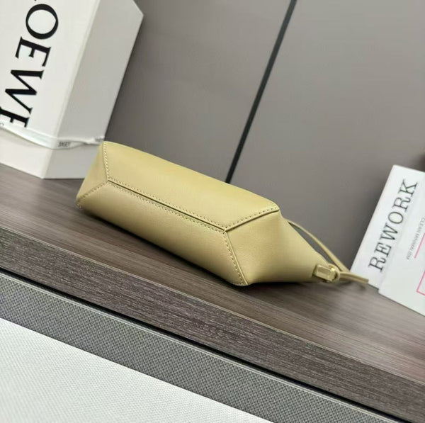 Loewe Puzzle Fold Pouch Light Yellow Nappa Calfskin