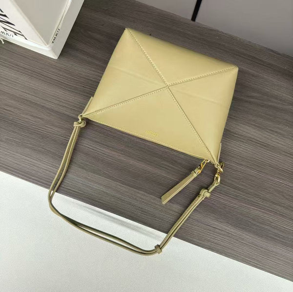 Loewe Puzzle Fold Pouch Light Yellow Nappa Calfskin