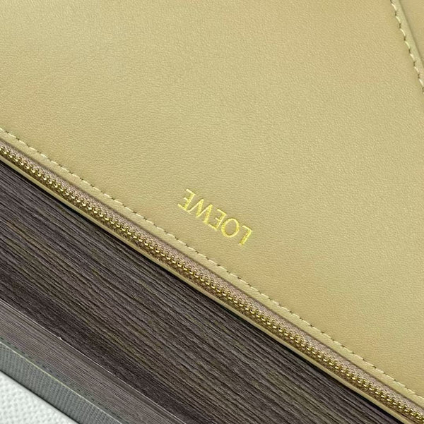 Loewe Puzzle Fold Pouch Light Yellow Nappa Calfskin