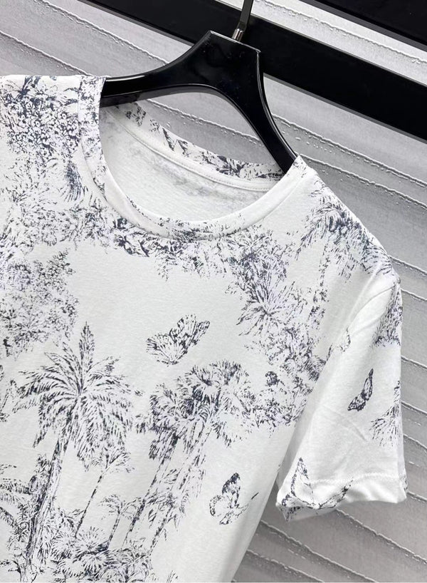 CD T-Shirt White Cotton Style 1