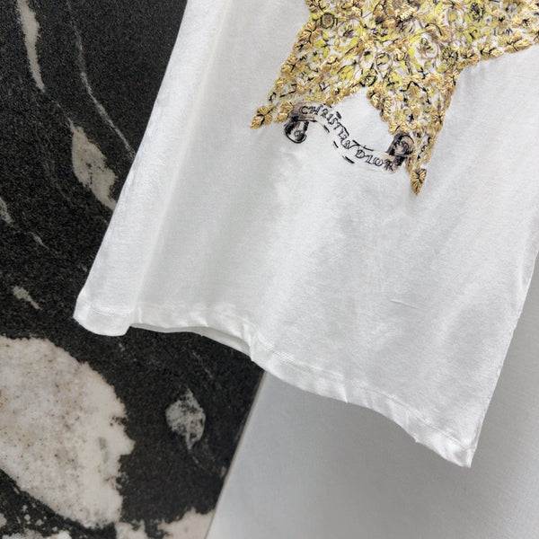 CD T-Shirt White Cotton Style 3