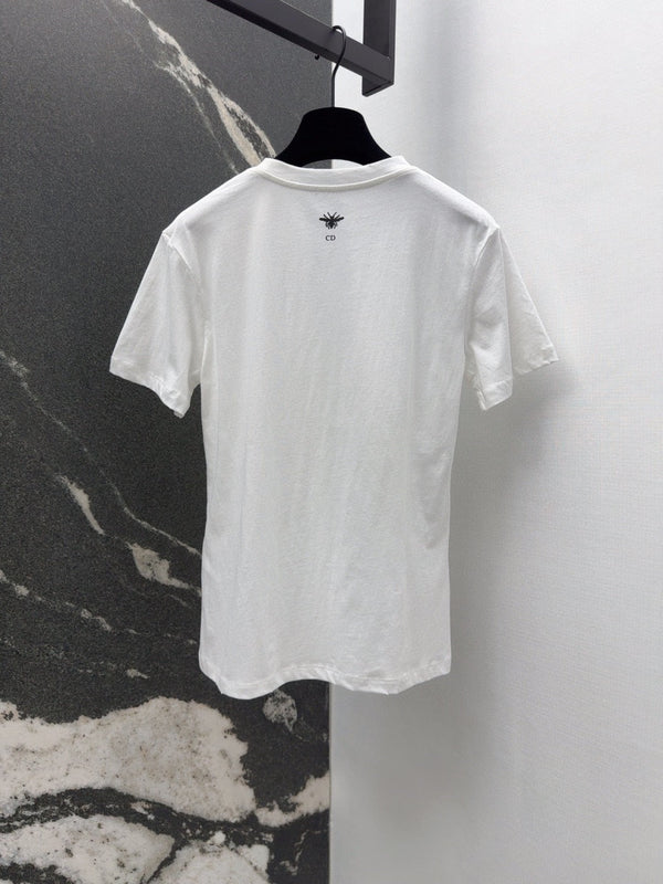 CD T-Shirt White Cotton Style 3