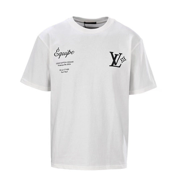 LV Lovers T-Shirt White Cotton