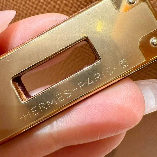 HM Kelly 32cm Bag Gold Epsom Gold Hardware