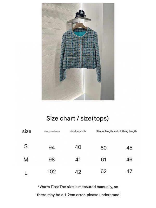 CC 25 Blue Cardigan Jacket Cotton Silk Mix Wool