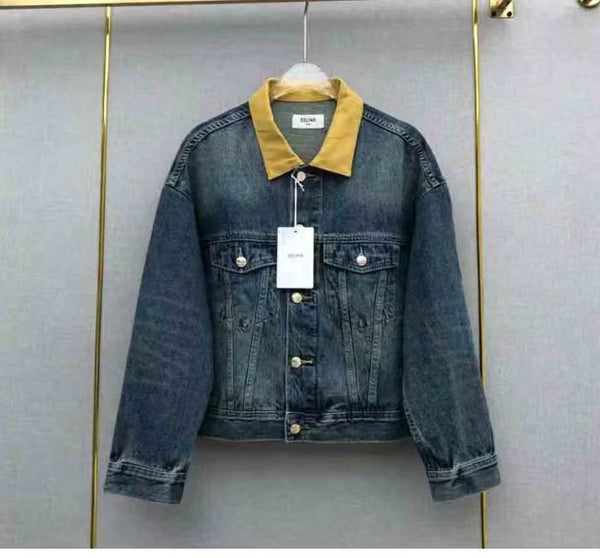 Celine Denim Jacket Blue cotton