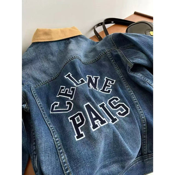 Celine Denim Jacket Blue cotton