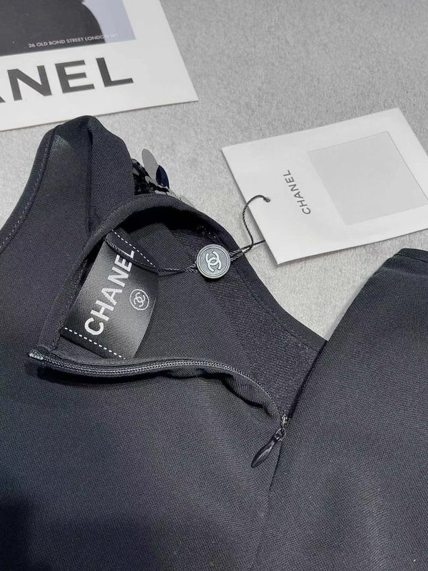 Chanel Set Black Cotton Polyester