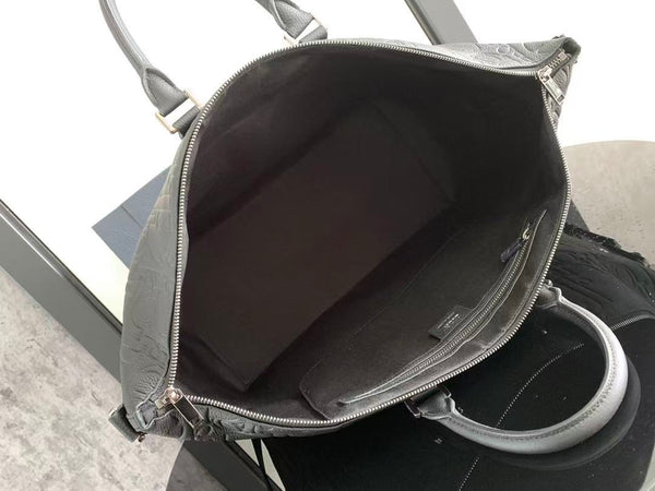 Weekender 40 Black Dior Gravity Leather and Black Grained Calfskin