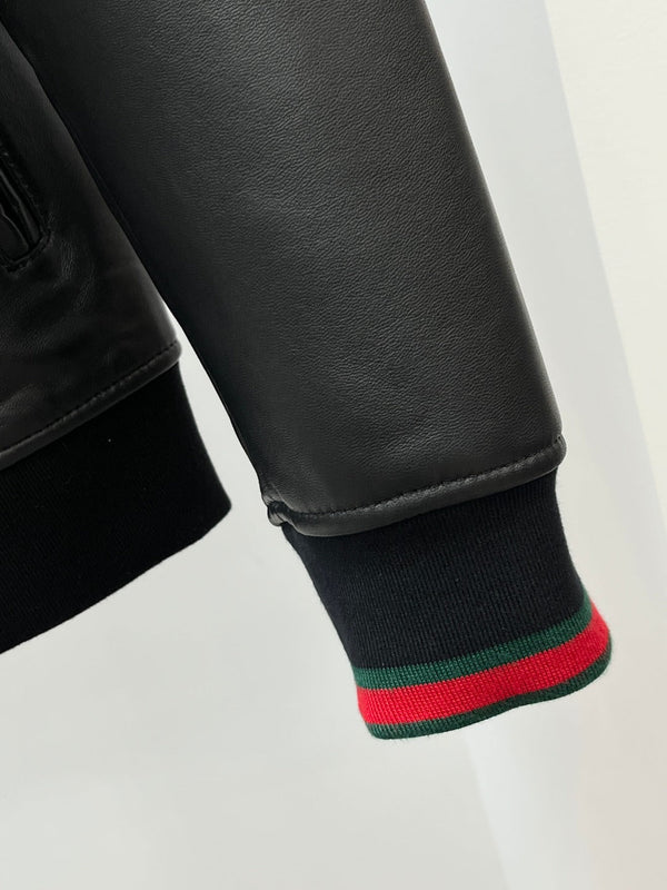 Gucci Nappa leather zip jacket