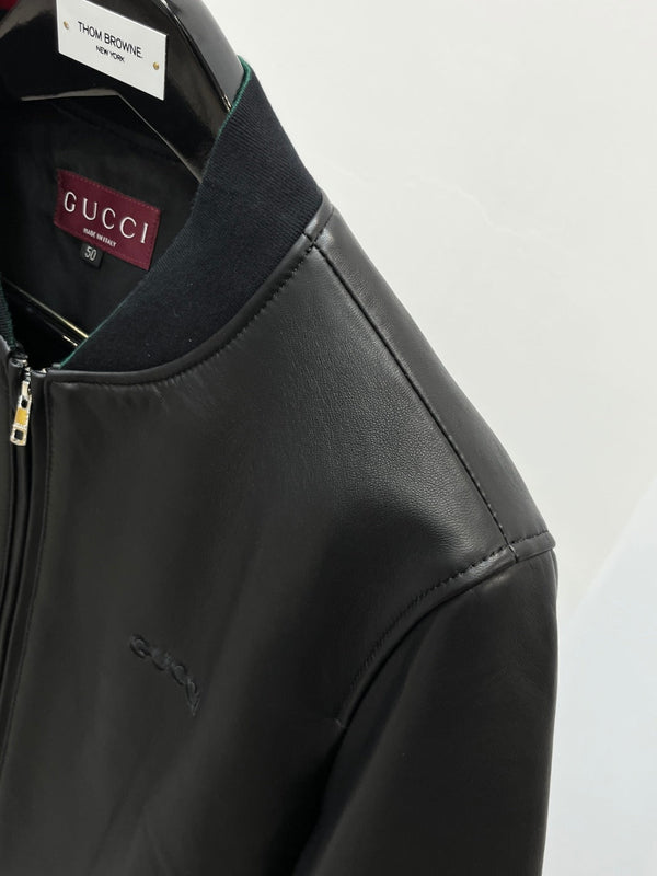 Gucci Nappa leather zip jacket
