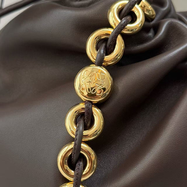 Loewe Flamenco Purse 41 Bag Dark Brown Nappa Lambskin