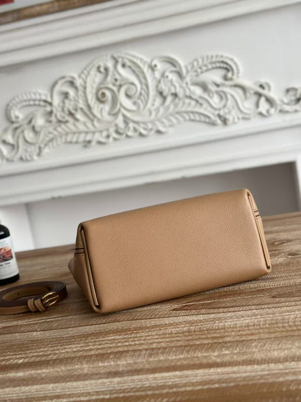 Hermes Mini 24 24 Bag Beige Gold Leather