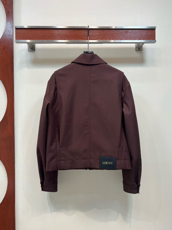 Loewe Jacket Deep Burgundy Polyester