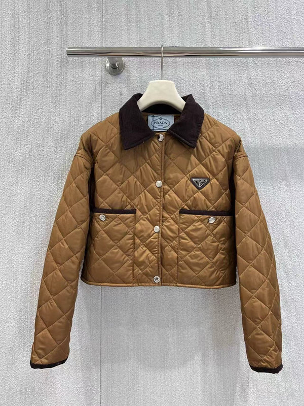 Prada Jacket Brown Polyester Cotton