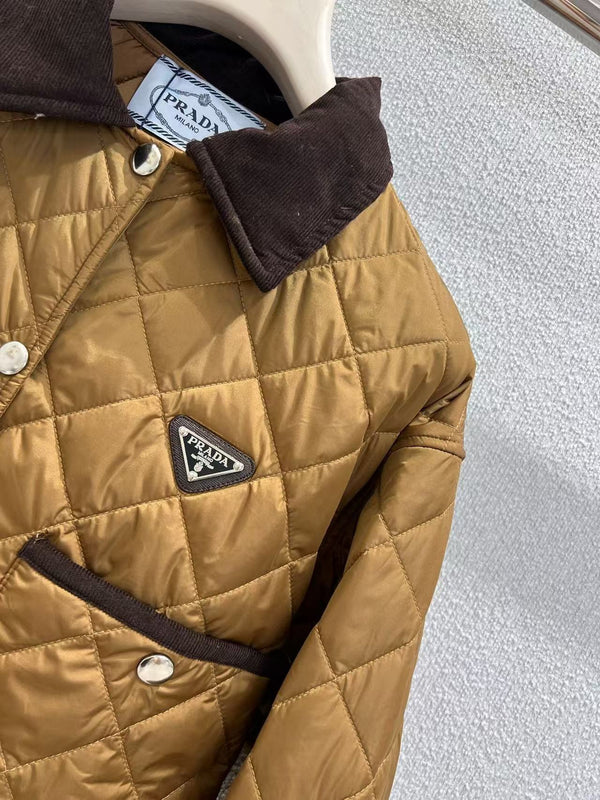 Prada Jacket Brown Polyester Cotton