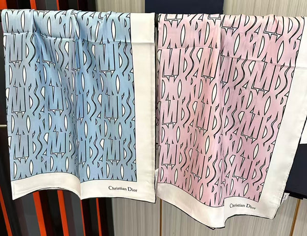 Dior Miss Dior Allover 90 Square Scarf