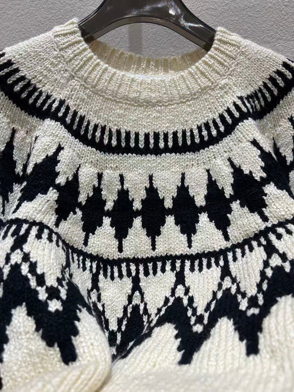 Dior Alps Sweater Alpaca Wool and Cotton Knit