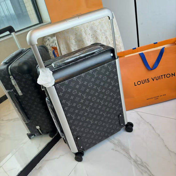 Louis Vuitton Horizon 55 Monogram Suicase Black Canvas Leather