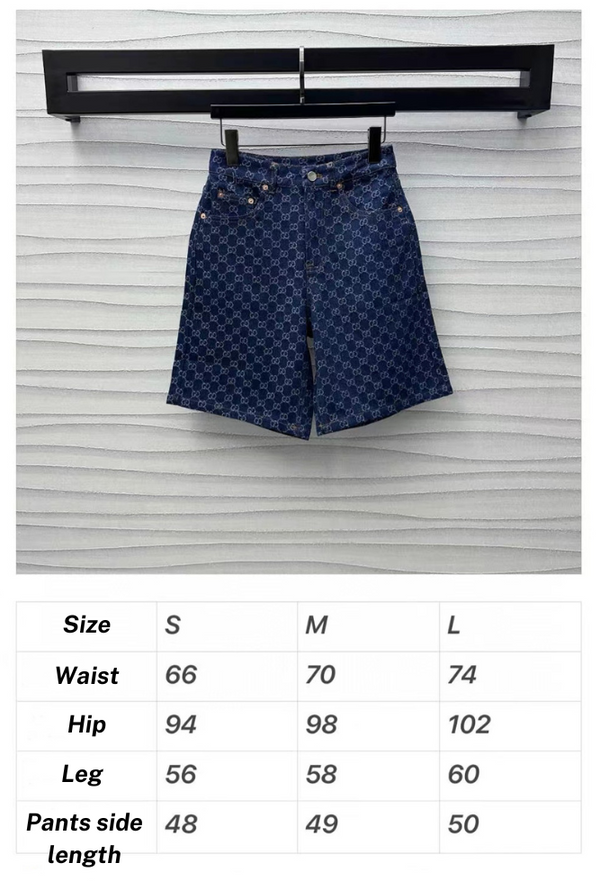 GG Blue Denim Short