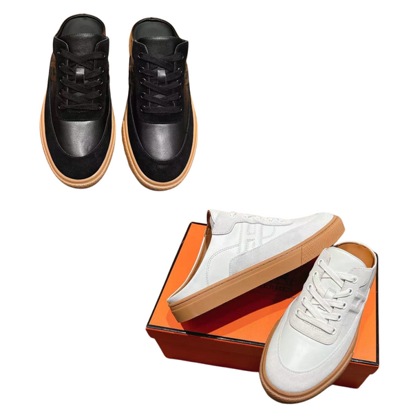 HM 25 Sneaker Mule in pelle scamosciata e pelle 244604