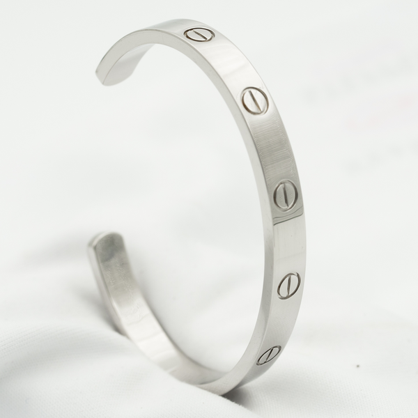 BRACCIALE LOVE 6,1 MM APERTO ARGENTO