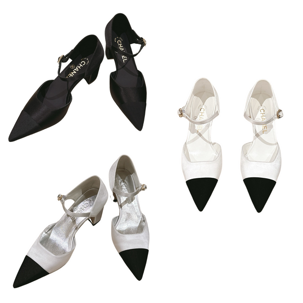 CC 25 Mary Jane Heels Silk and Sheepskin 267845