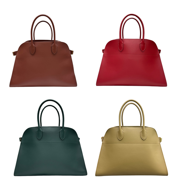 The Row Margaux 15 38cm Tote Bag In Smooth Calfskin