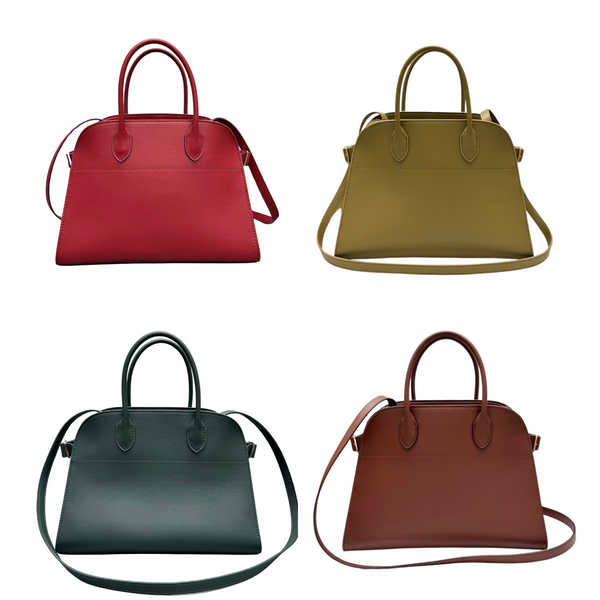The Row Margaux 12 32cm Tote Bag In Smooth Calfskin