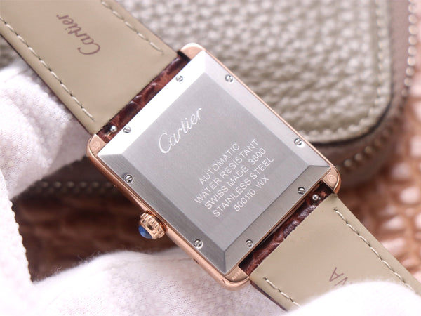 TANK SOLO XI W5200026 ROSE GOLD CASE BROWN LEATHER STRAP