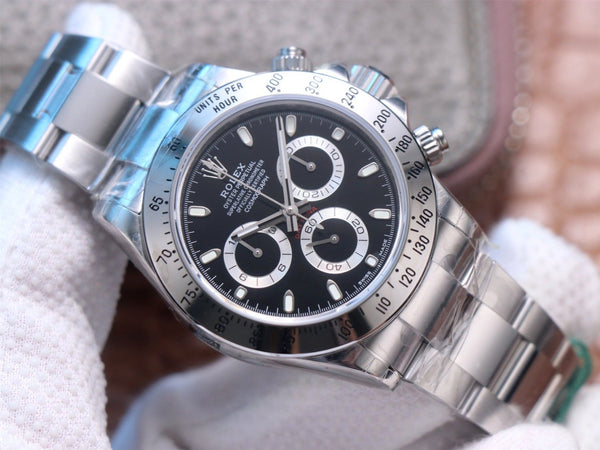 DAYTONA 40MM STEEL CASE BLACK DIAL