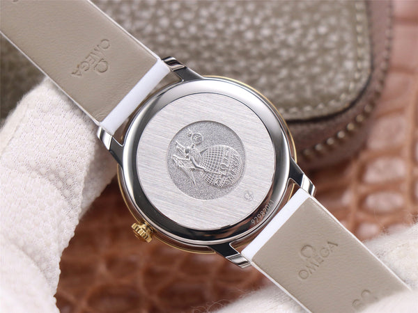 DE VILLE PRESTIGE 32 GOLD CASE YELLOW DIAL