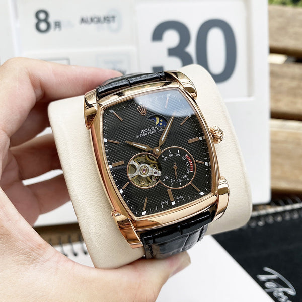 CELLINI CLASSIC 50MM BLACK LEATHER CORD