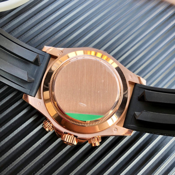 DAYTONA 40MM COPPER DIAL BLACK RUBBER STRAP