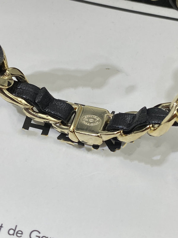 CC HEART WHITE MOP GOLD DIAMOND BRACELET