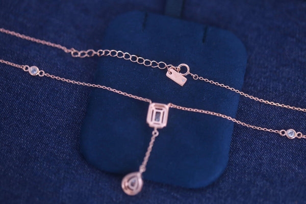 MY TWIN CRACATE DIAMOND NECKLACE