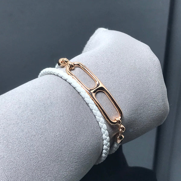 HM Leather Strap Bracelet Pig Nose