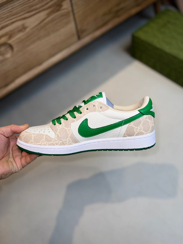 GG LOW TRAVIS VERDE PELLE BIANCA