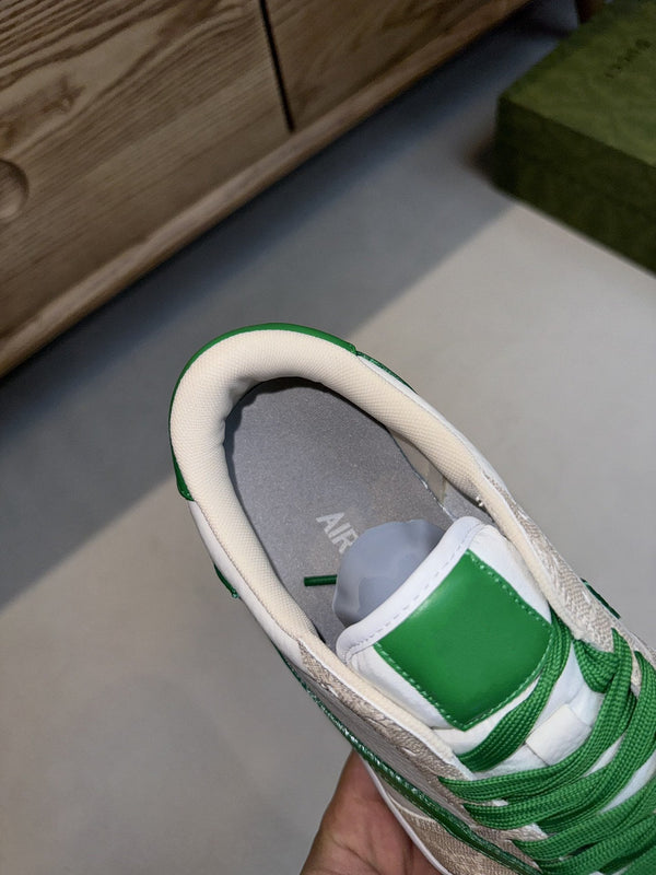 GG LOW TRAVIS VERDE PELLE BIANCA