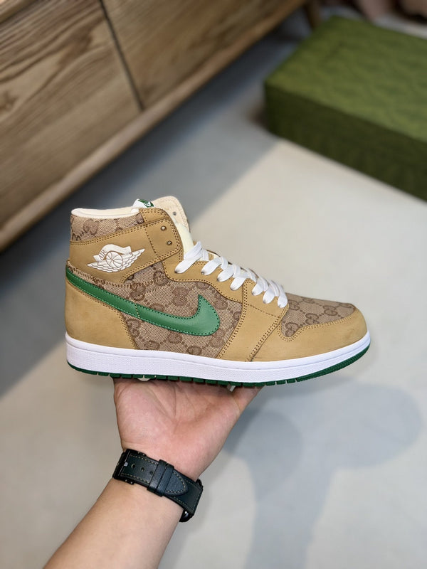 GG AIR JORDAN MARRONE VERDE