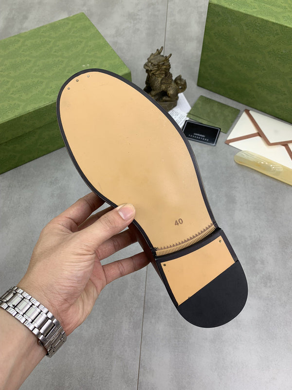 GG LOAFER MEN'S BROWN SMOOTH LEATHER