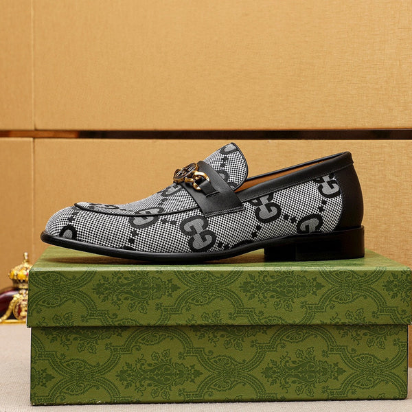 MOCASSINI GG JORDAAN MAXI NERO BIANCO