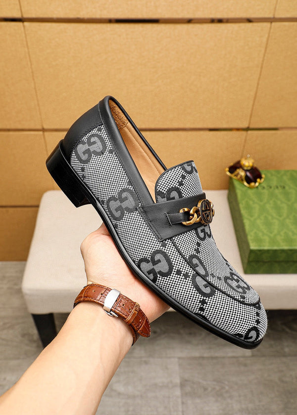 MOCASSINI GG JORDAAN MAXI NERO BIANCO