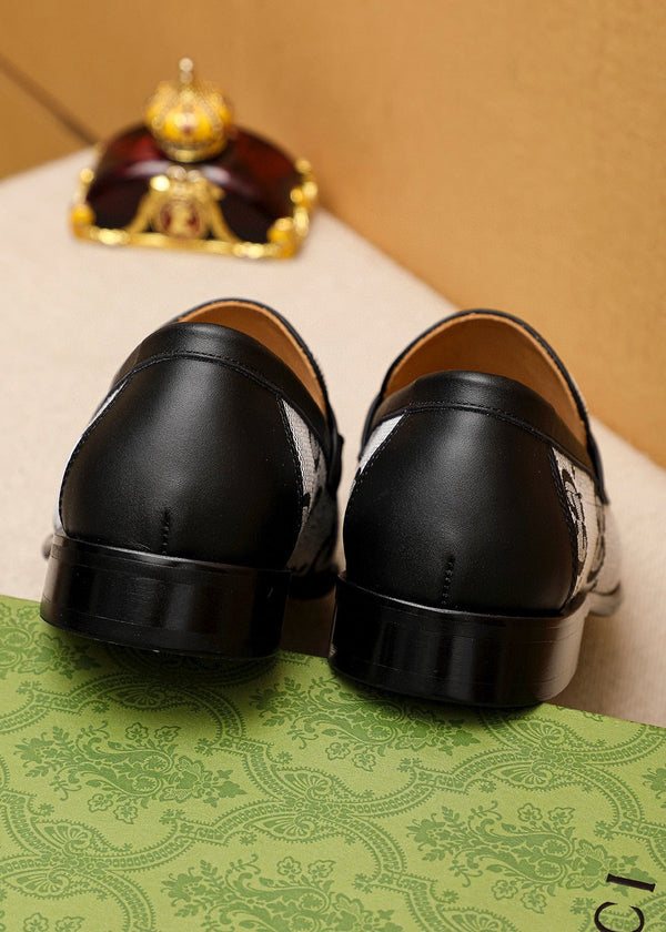 MOCASSINI GG JORDAAN MAXI NERO BIANCO