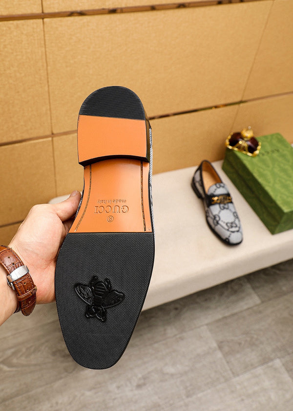 MOCASSINI GG JORDAAN MAXI NERO BIANCO