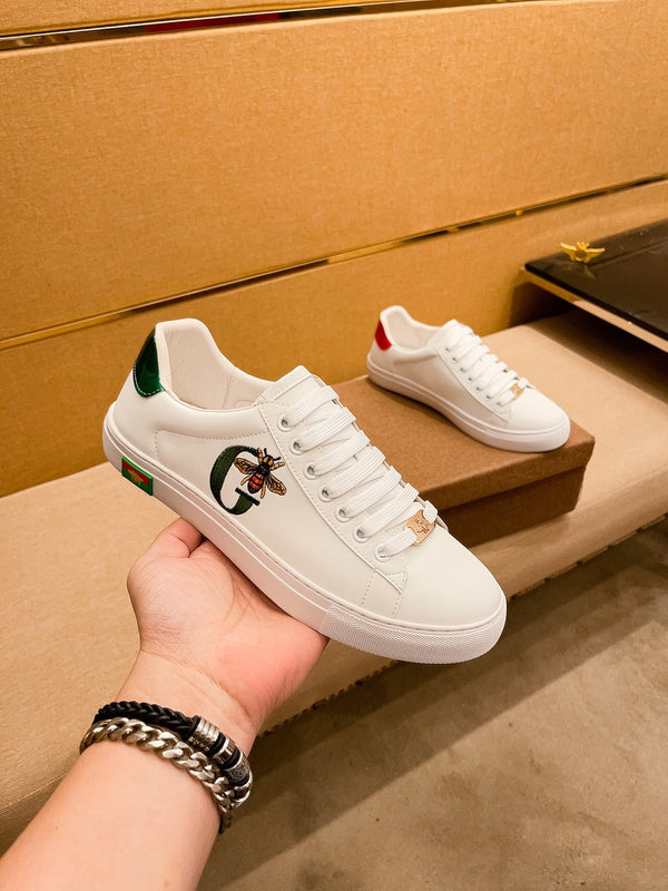 SNEAKER GG ACE RICAMATA BIANCA